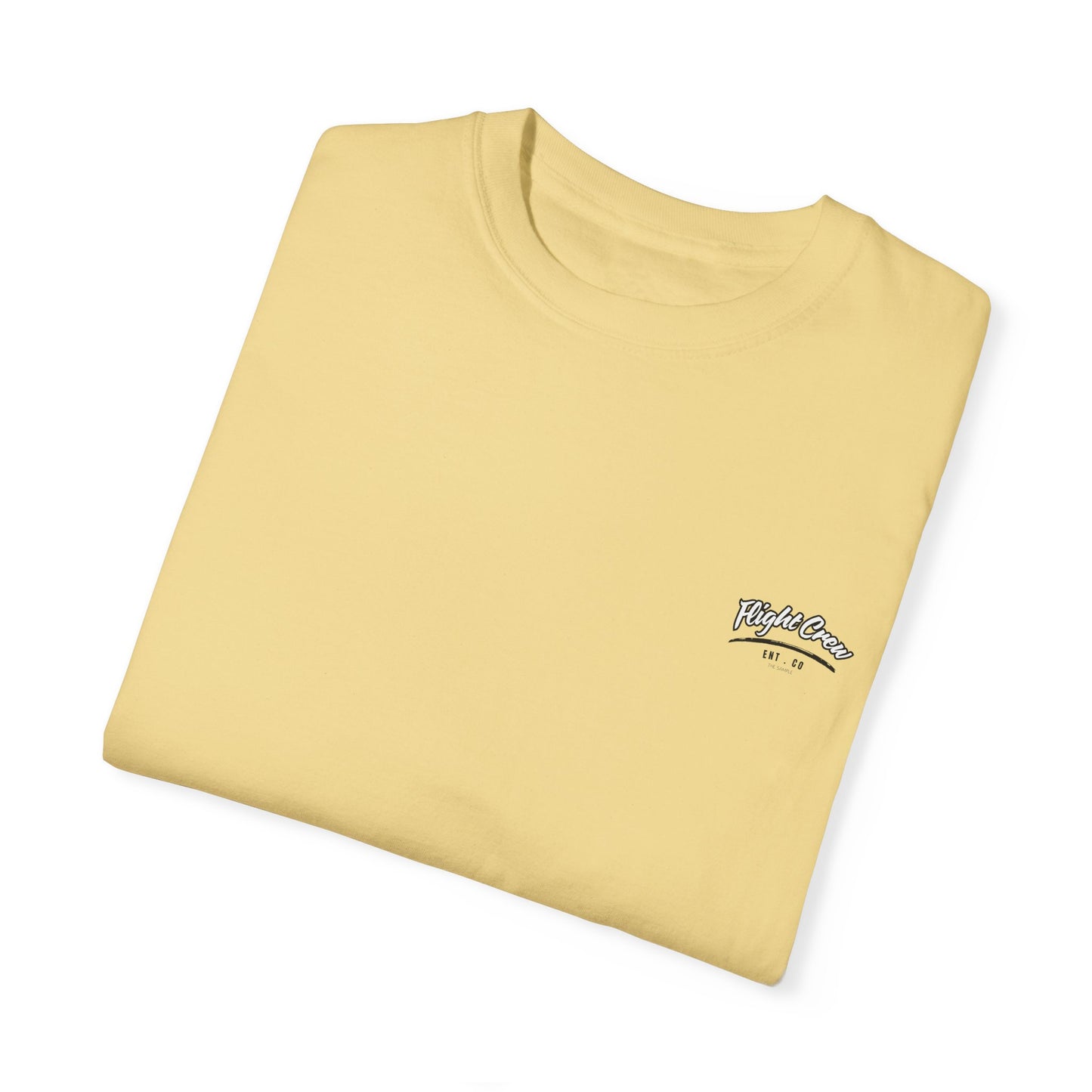 Casual Unisex Garment-Dyed T-Shirt - "Flight Crew" Design