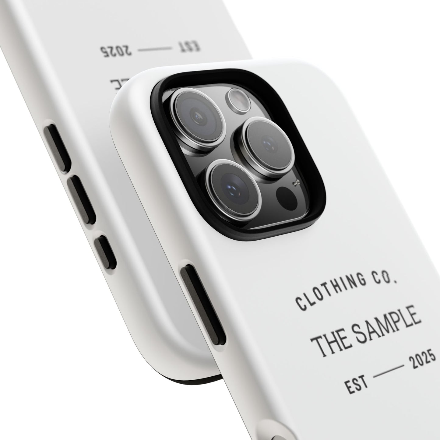 Durable Phone Case - “The Sample Clothing Co.” Design