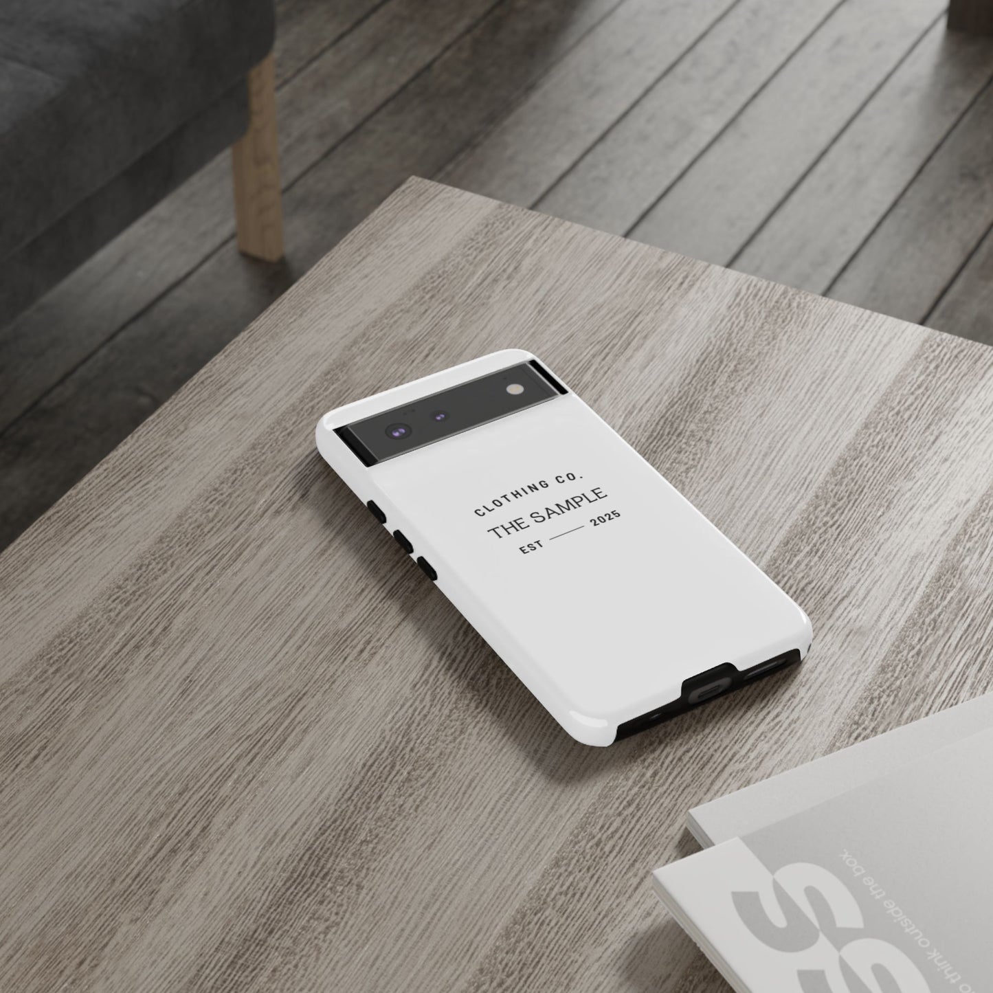 Durable Phone Case - “The Sample Clothing Co.” Design