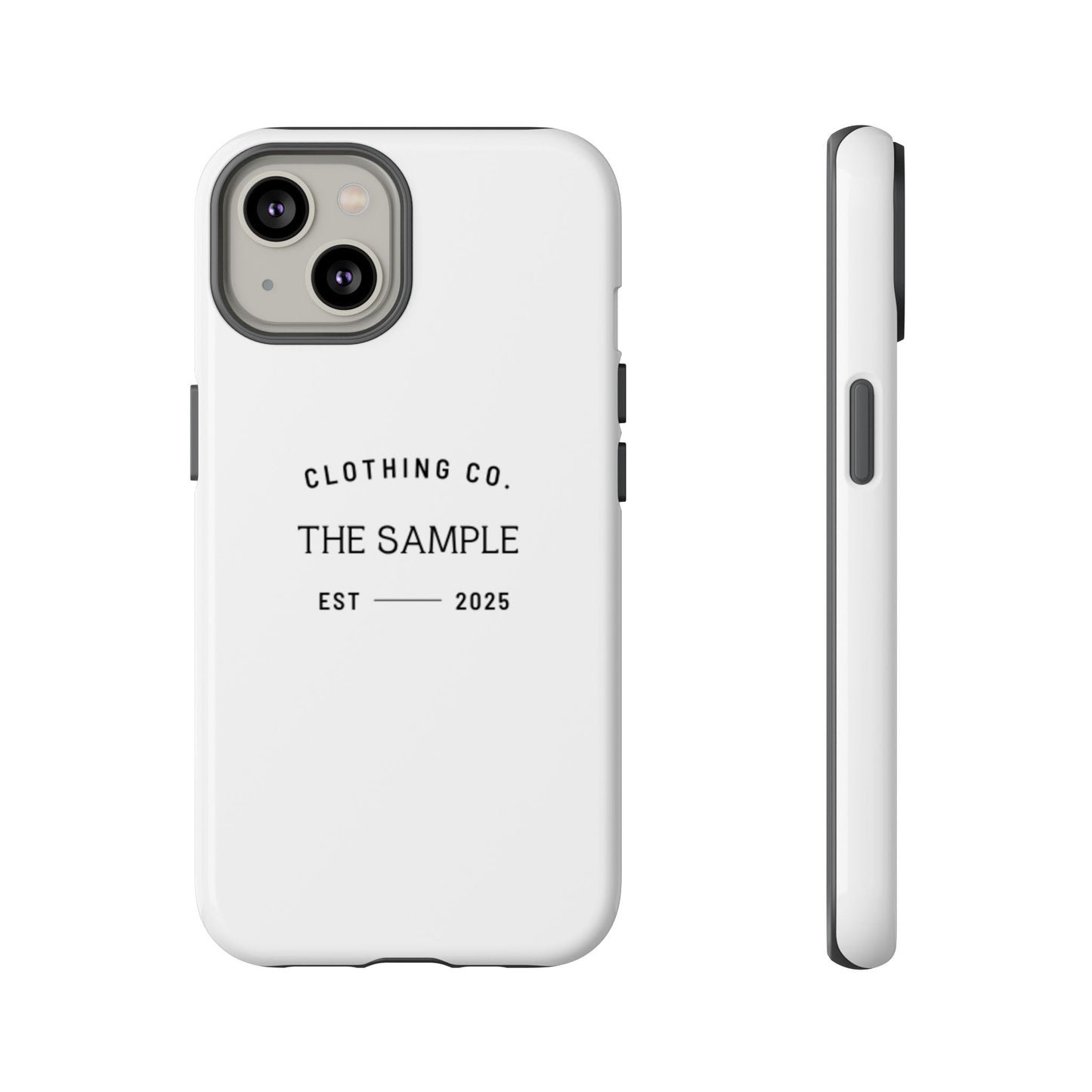Durable Phone Case - “The Sample Clothing Co.” Design
