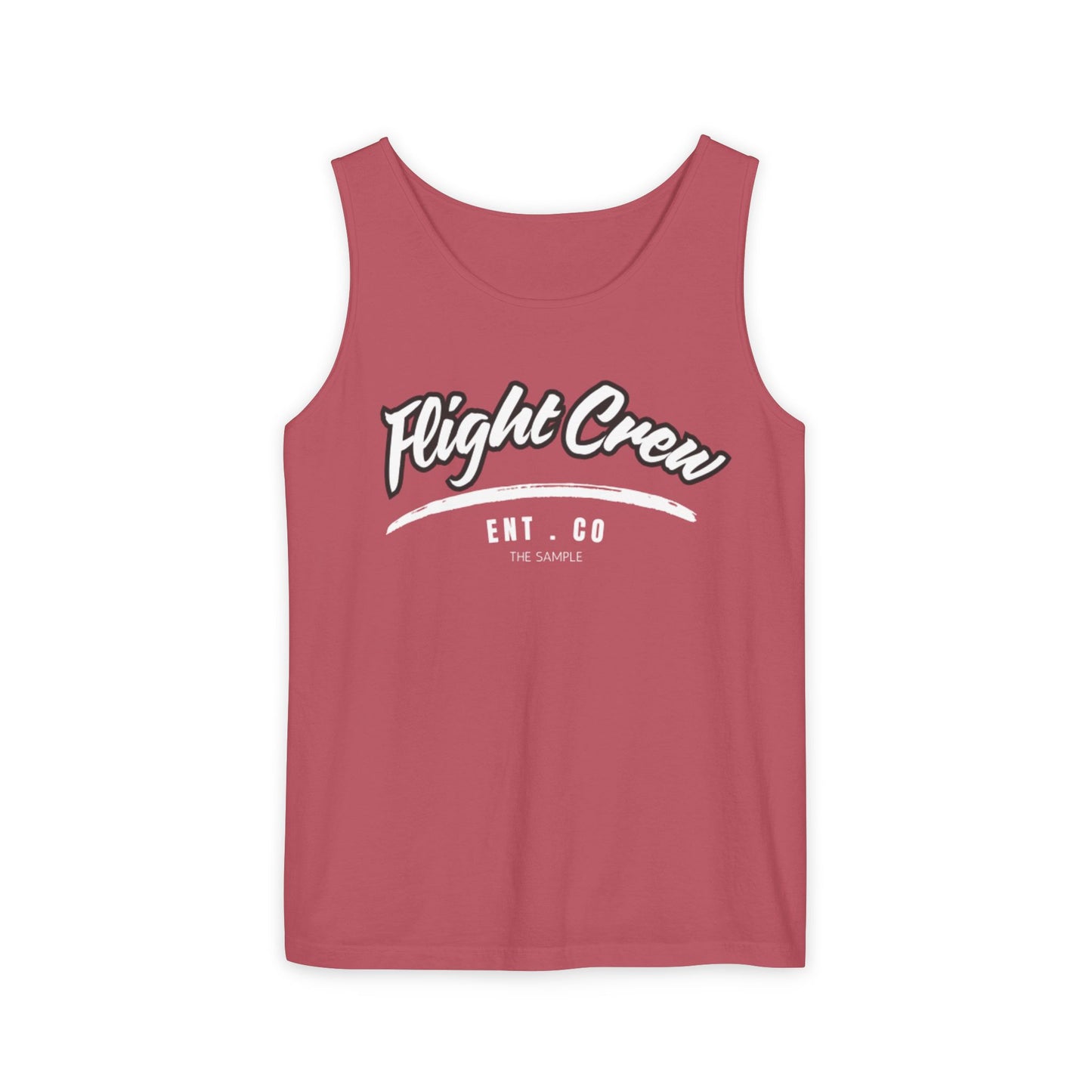 Unisex Garment-Dyed Tank Top - "Flight Crew" Design