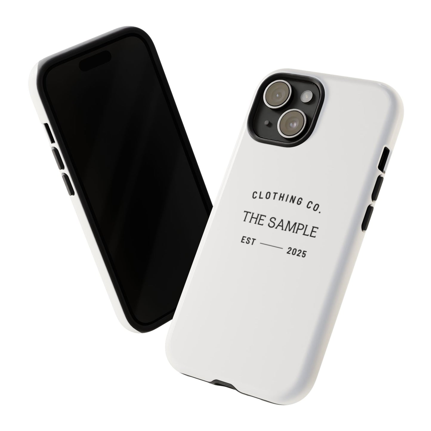 Durable Phone Case - “The Sample Clothing Co.” Design