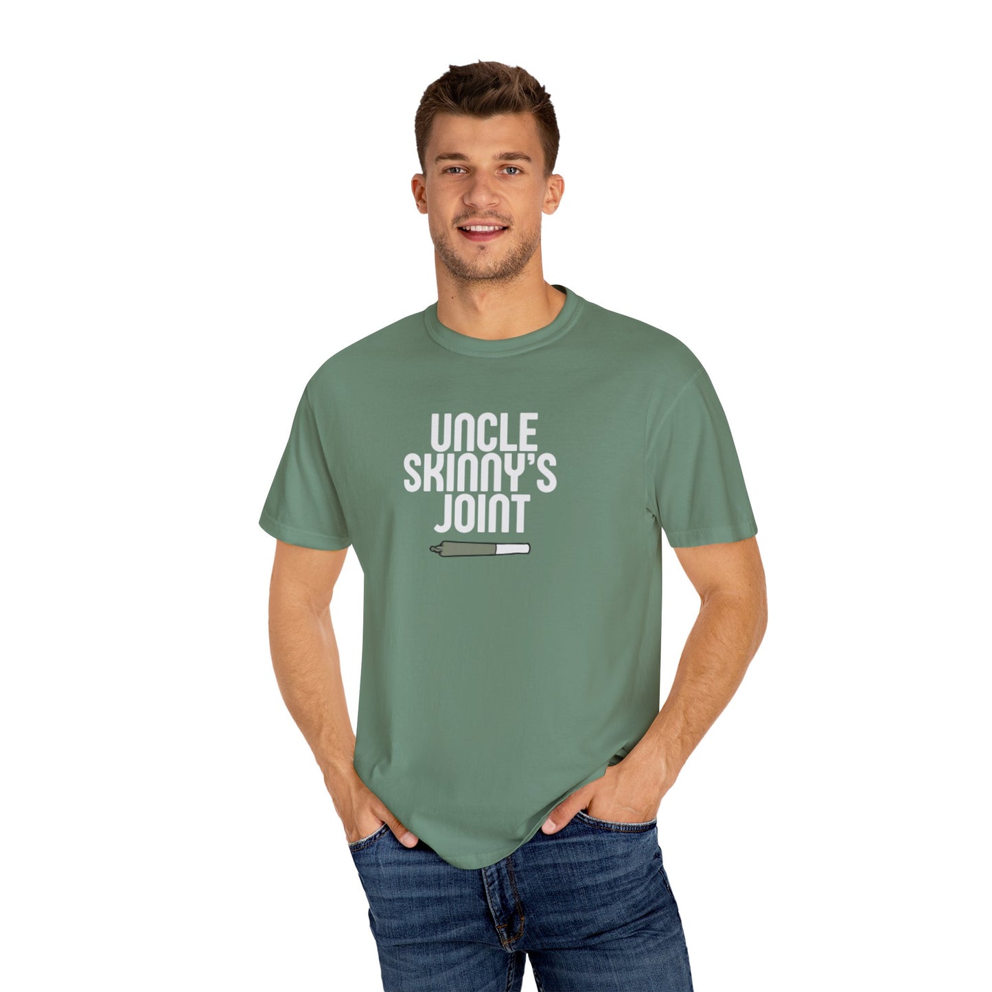 (Unisex) Comfortable Tee - “Uncle Skinny’s Joint” Design