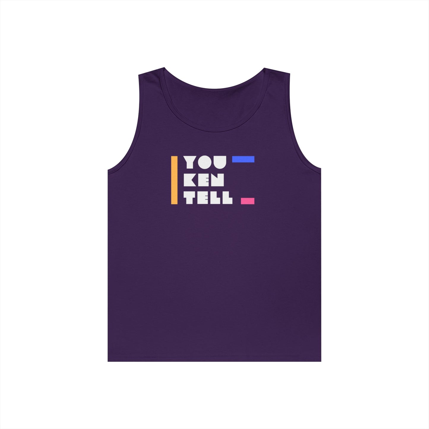 (Unisex) Heavy Cotton Tank Top - “You Ken Tell” Design