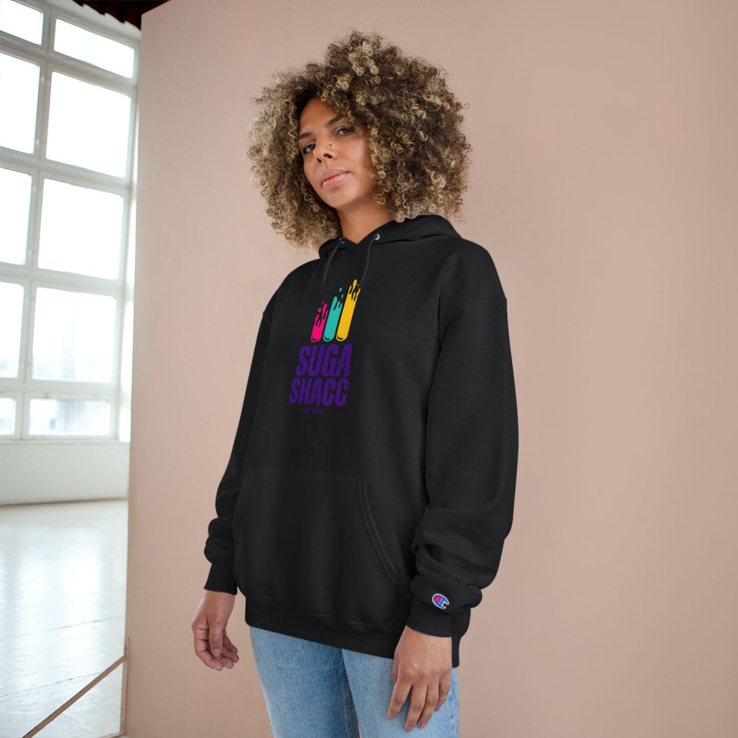 Champion Hoodie - "Suga Shacc" Design