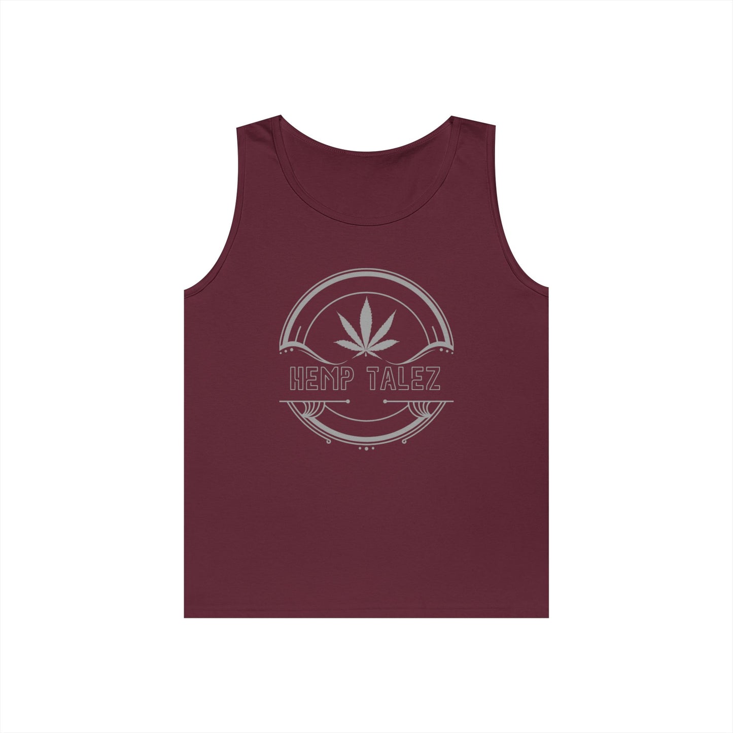 (Unisex) Heavy Cotton Tank Top - “Hemp Talez” Design