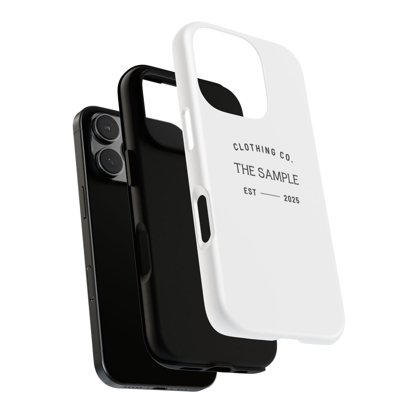 Durable Phone Case - “The Sample Clothing Co.” Design