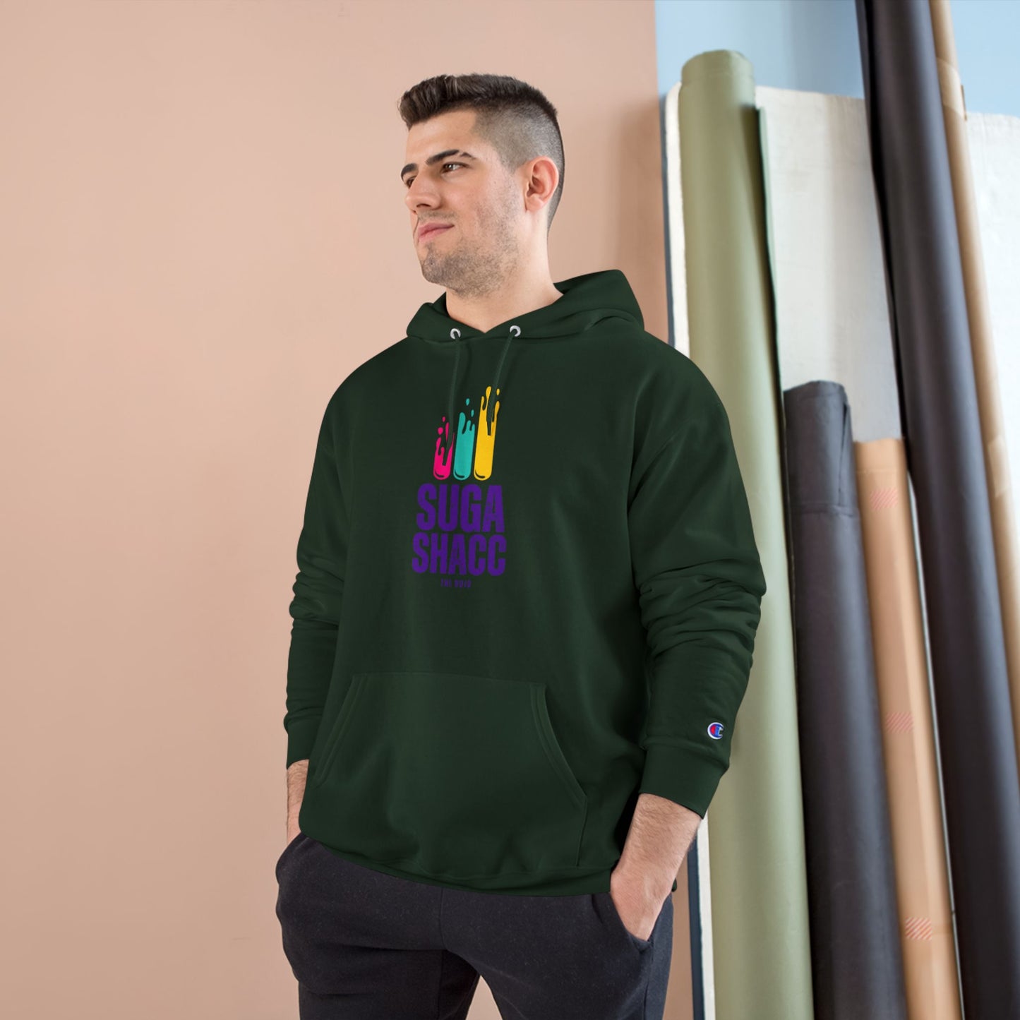 Champion Hoodie - "Suga Shacc" Design