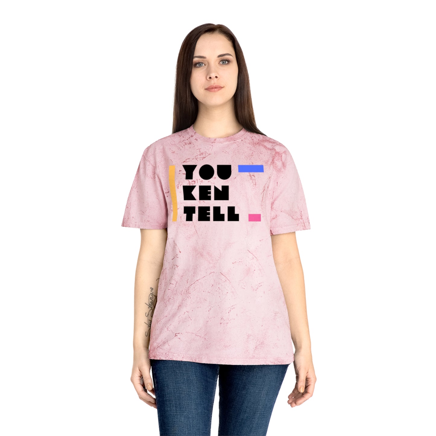 (Unisex) Color Blast T- Shirt- “You Ken Tell” Design