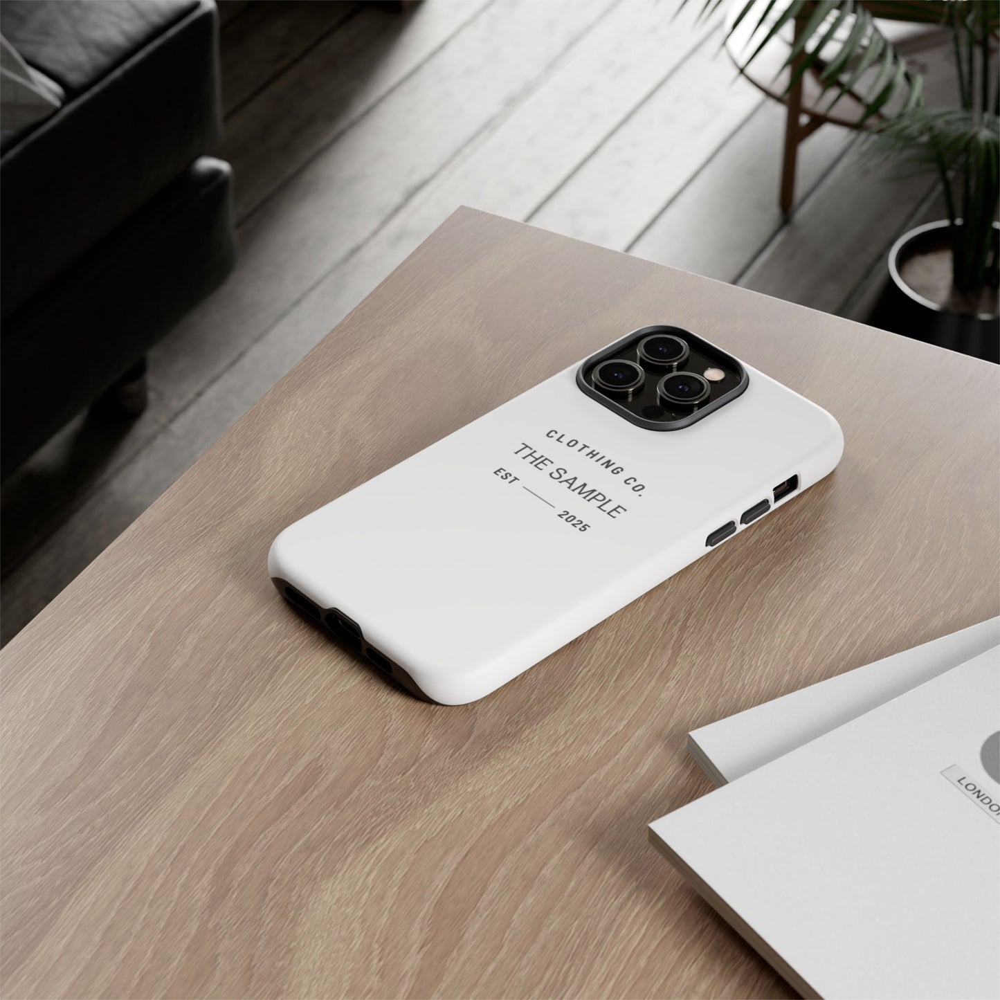Durable Phone Case - “The Sample Clothing Co.” Design