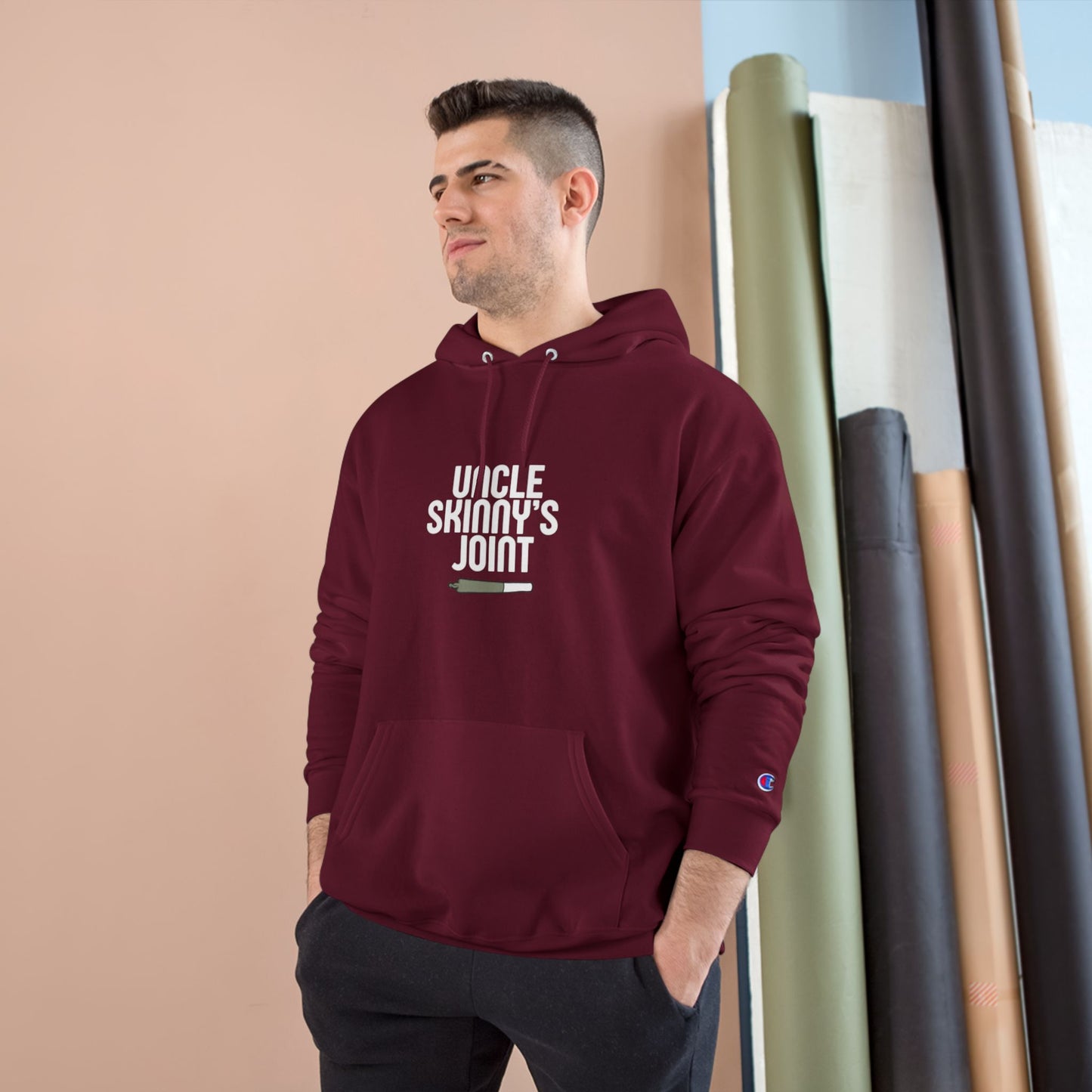 Champion Hoodie - “Uncle Skinny’s Joint” Design