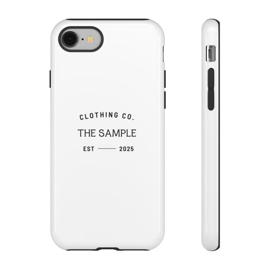 Durable Phone Case - “The Sample Clothing Co.” Design