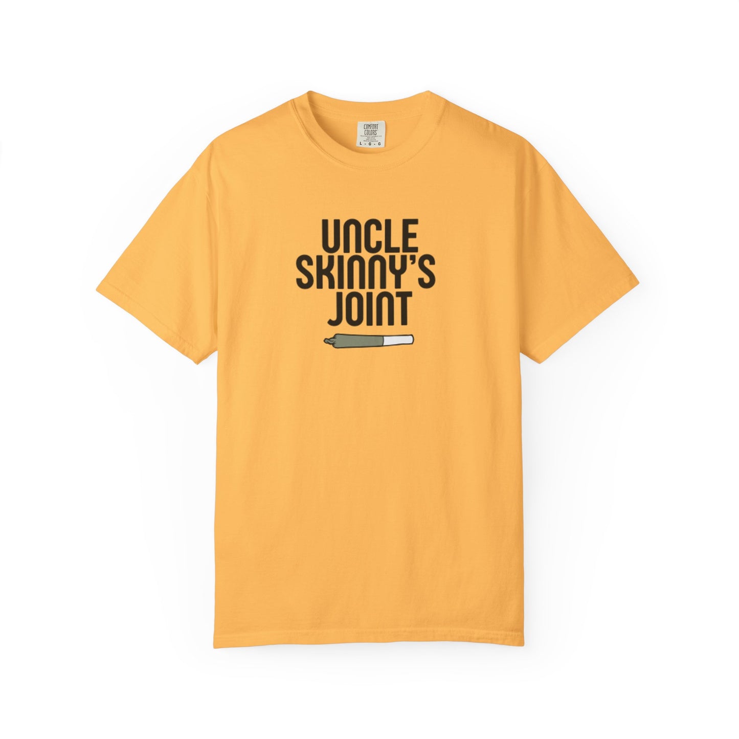 (Unisex) Garment-Dyed T-Shirt - “Uncle Skinny's Joint” Design