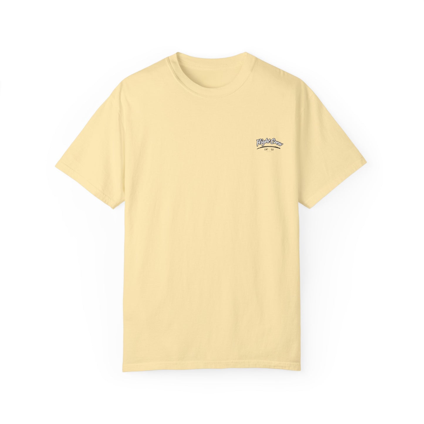 Casual Unisex Garment-Dyed T-Shirt - "Flight Crew" Design