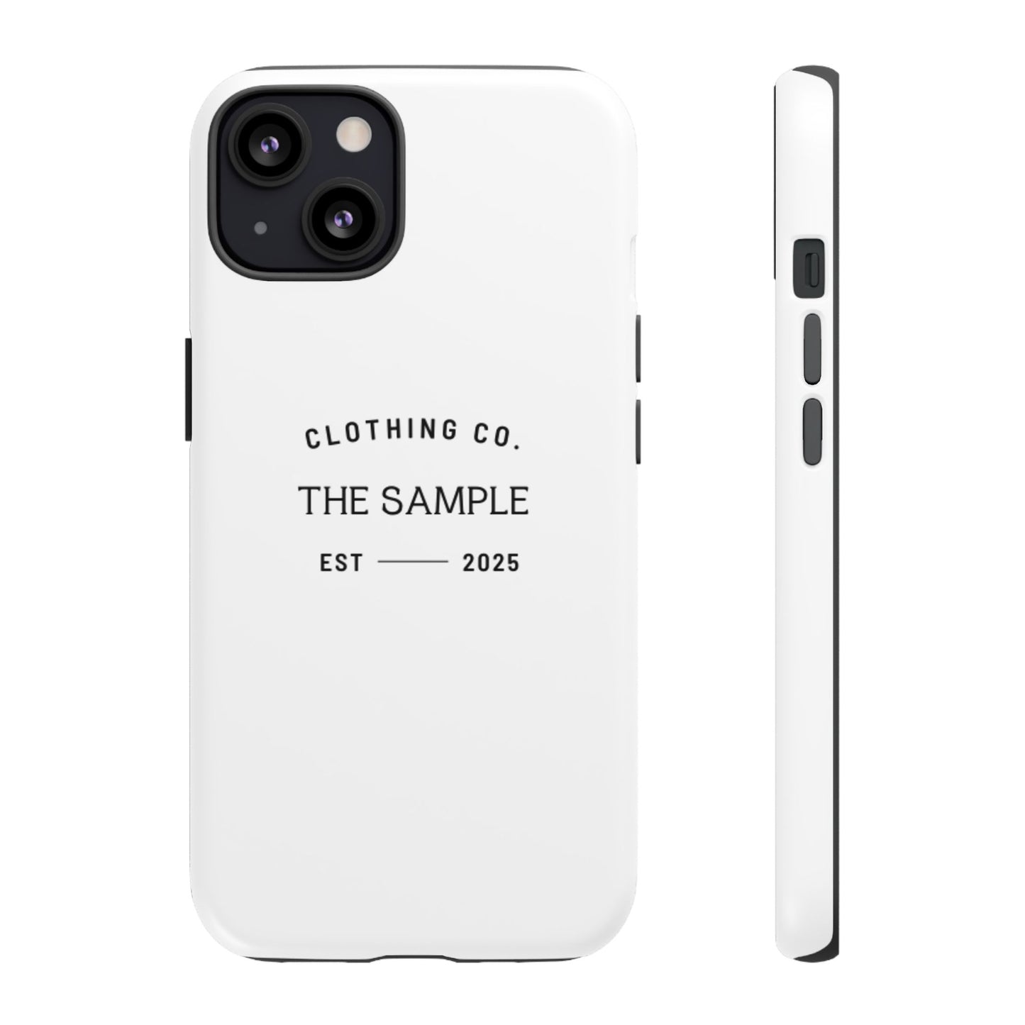 Durable Phone Case - “The Sample Clothing Co.” Design
