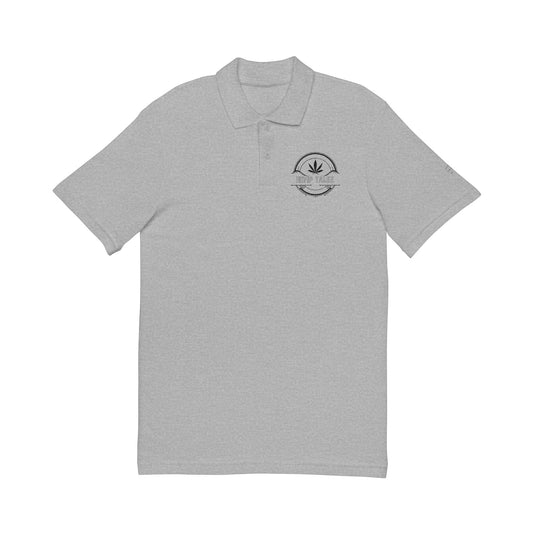 Embroidered Polo Shirt - “Hemp Talez” Design (Black Logo)
