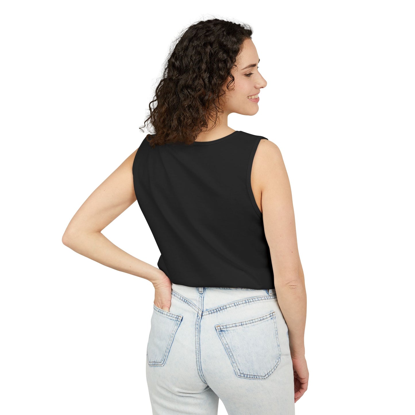Unisex Garment-Dyed Tank Top - "Flight Crew" Design