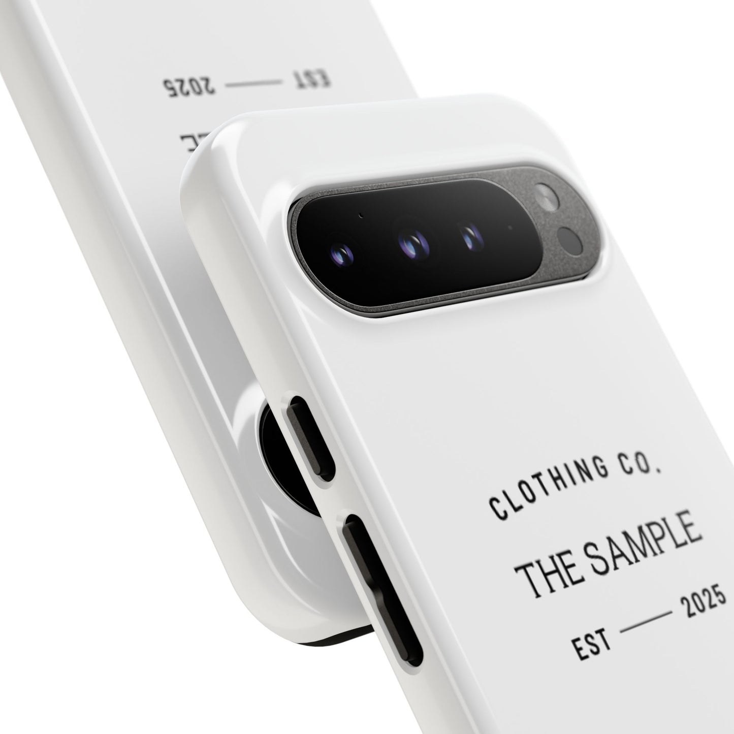 Durable Phone Case - “The Sample Clothing Co.” Design