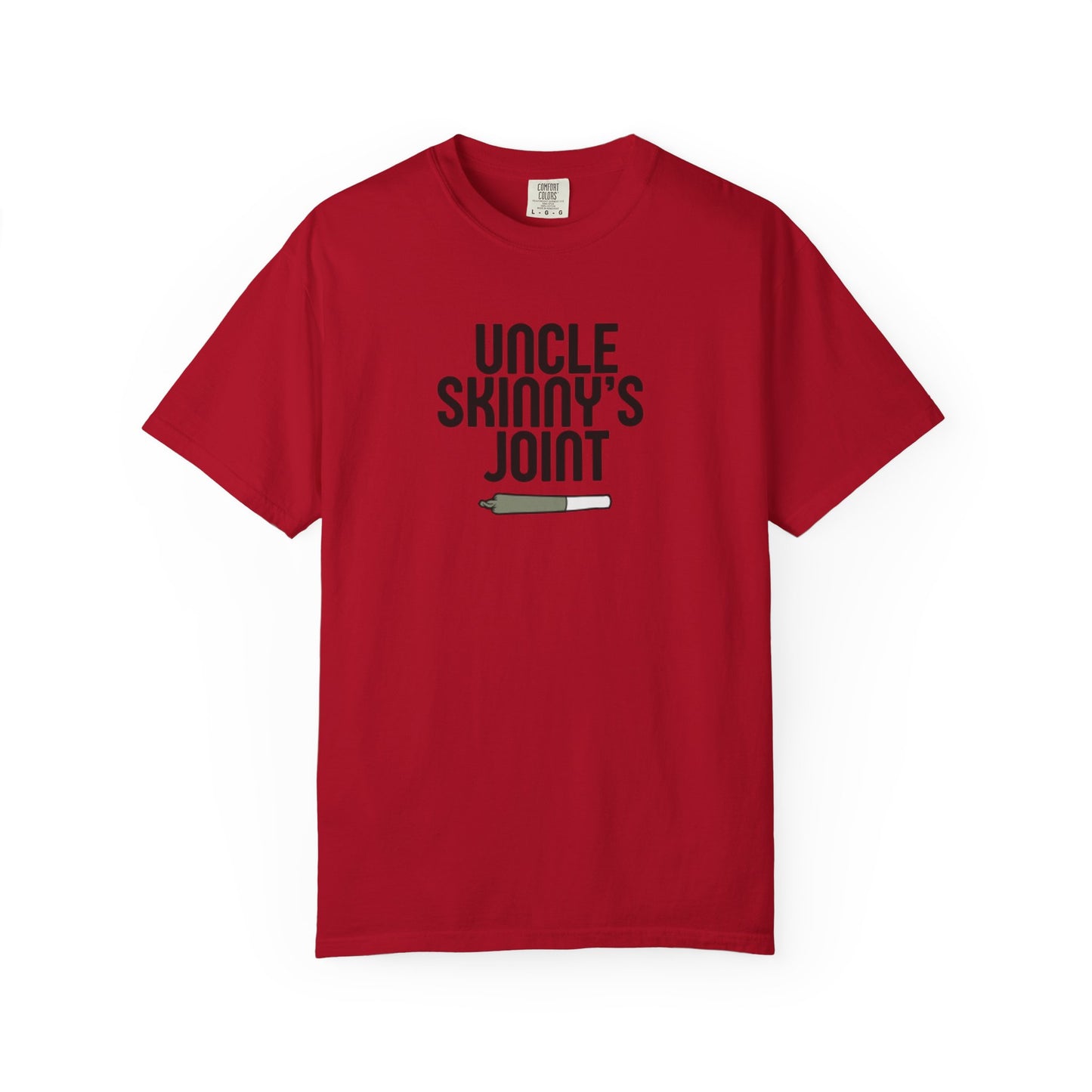 (Unisex) Garment-Dyed T-Shirt - “Uncle Skinny's Joint” Design