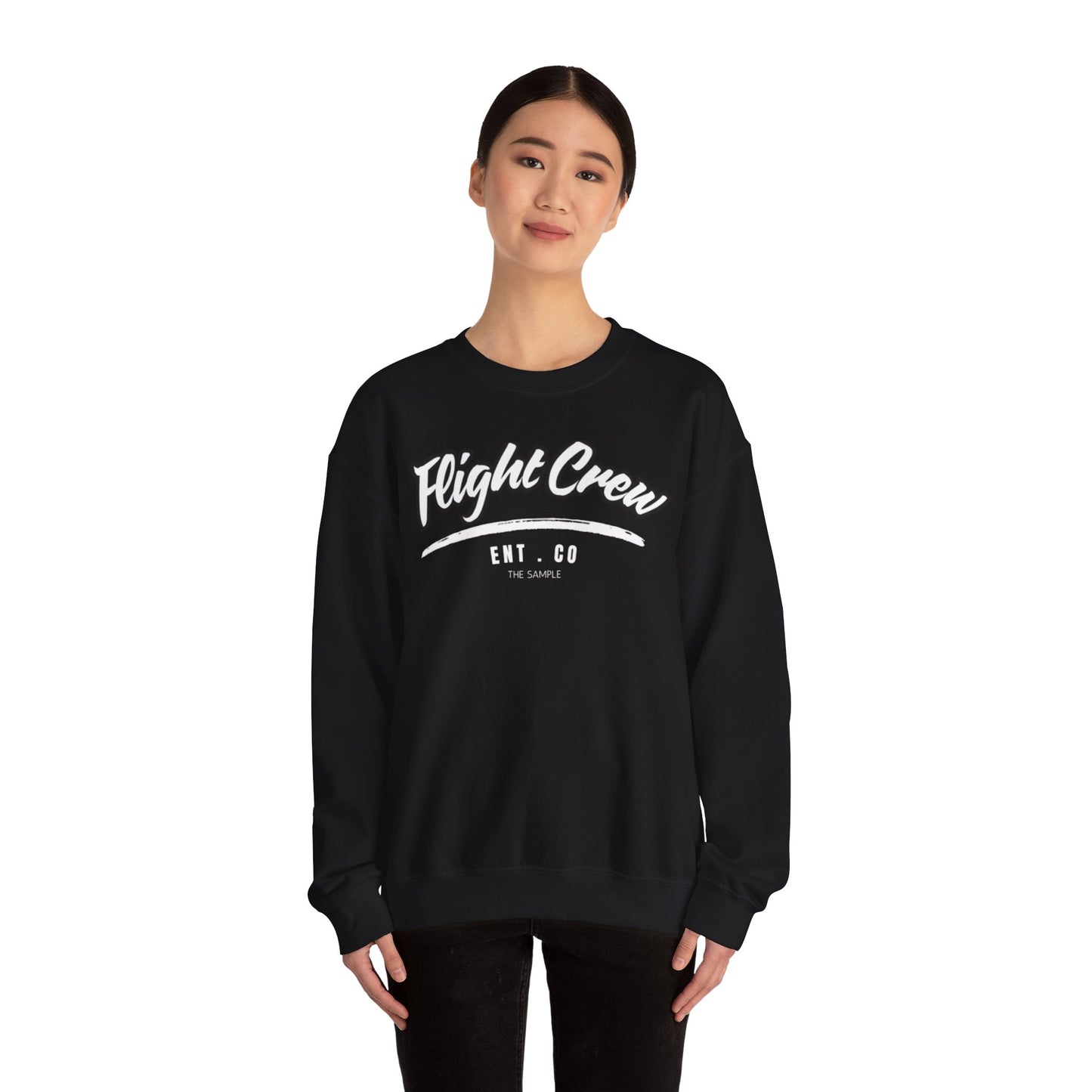 Unisex Heavy Blend™ Crewneck Sweatshirt - "Flight Crew" Design