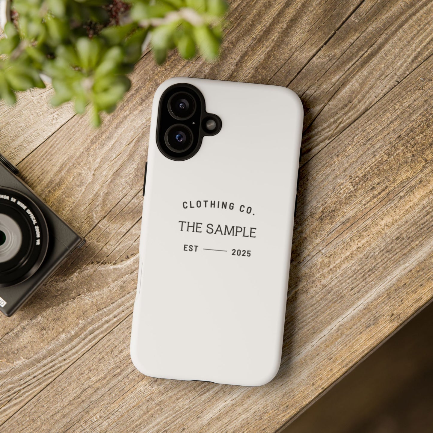 Durable Phone Case - “The Sample Clothing Co.” Design