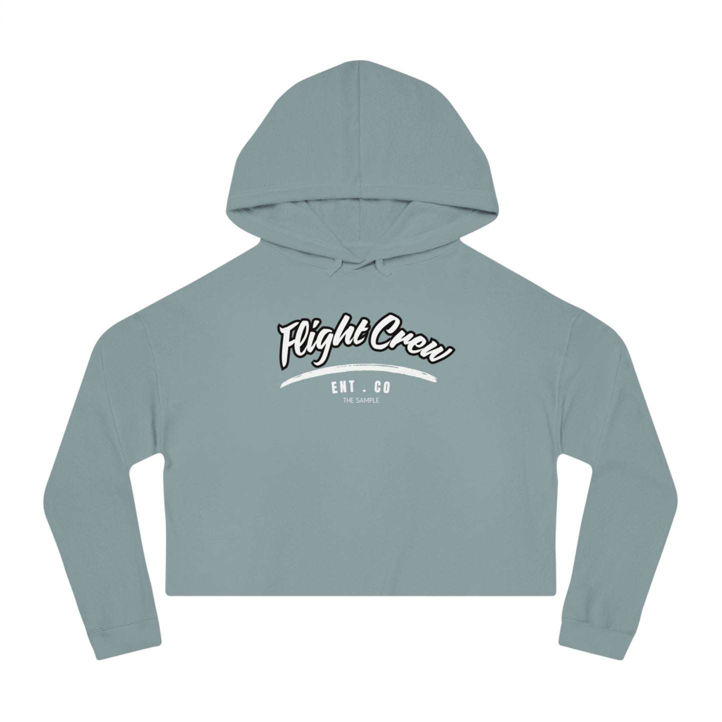 Women’s Cropped Hoodie - "Flight Crew" Design