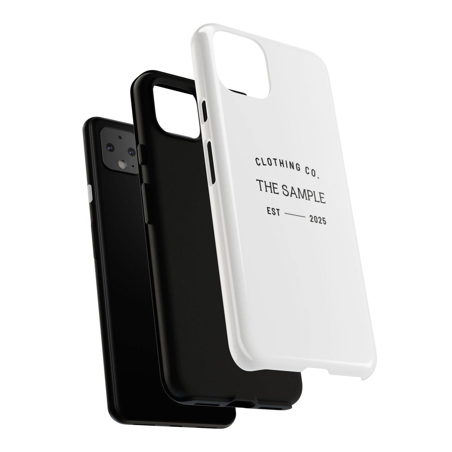 Durable Phone Case - “The Sample Clothing Co.” Design