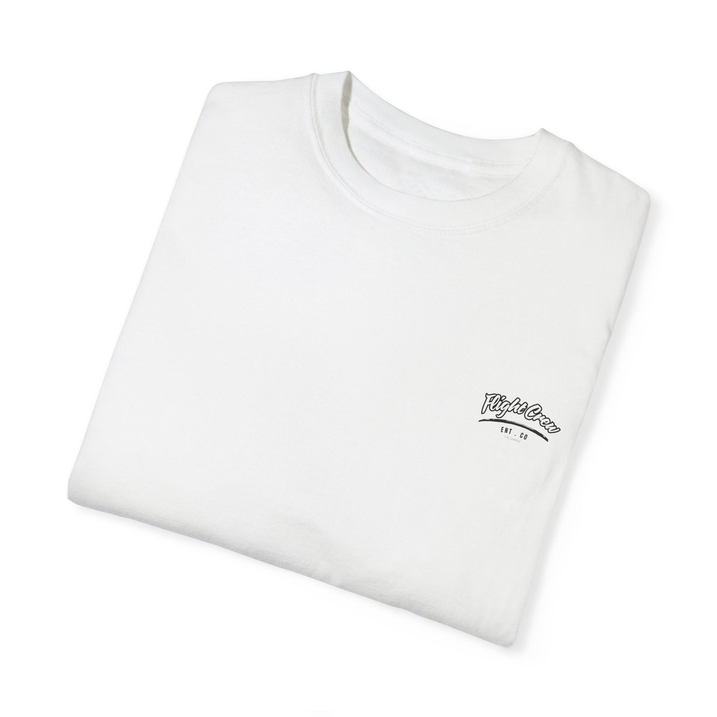 Casual Unisex Garment-Dyed T-Shirt - "Flight Crew" Design