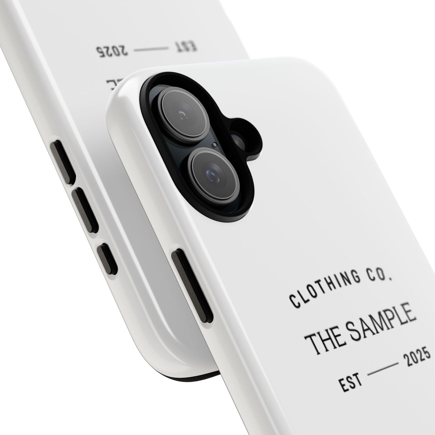Durable Phone Case - “The Sample Clothing Co.” Design