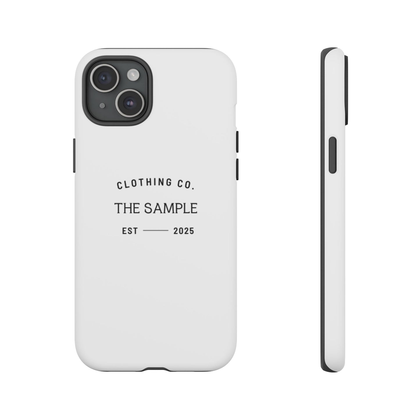 Durable Phone Case - “The Sample Clothing Co.” Design