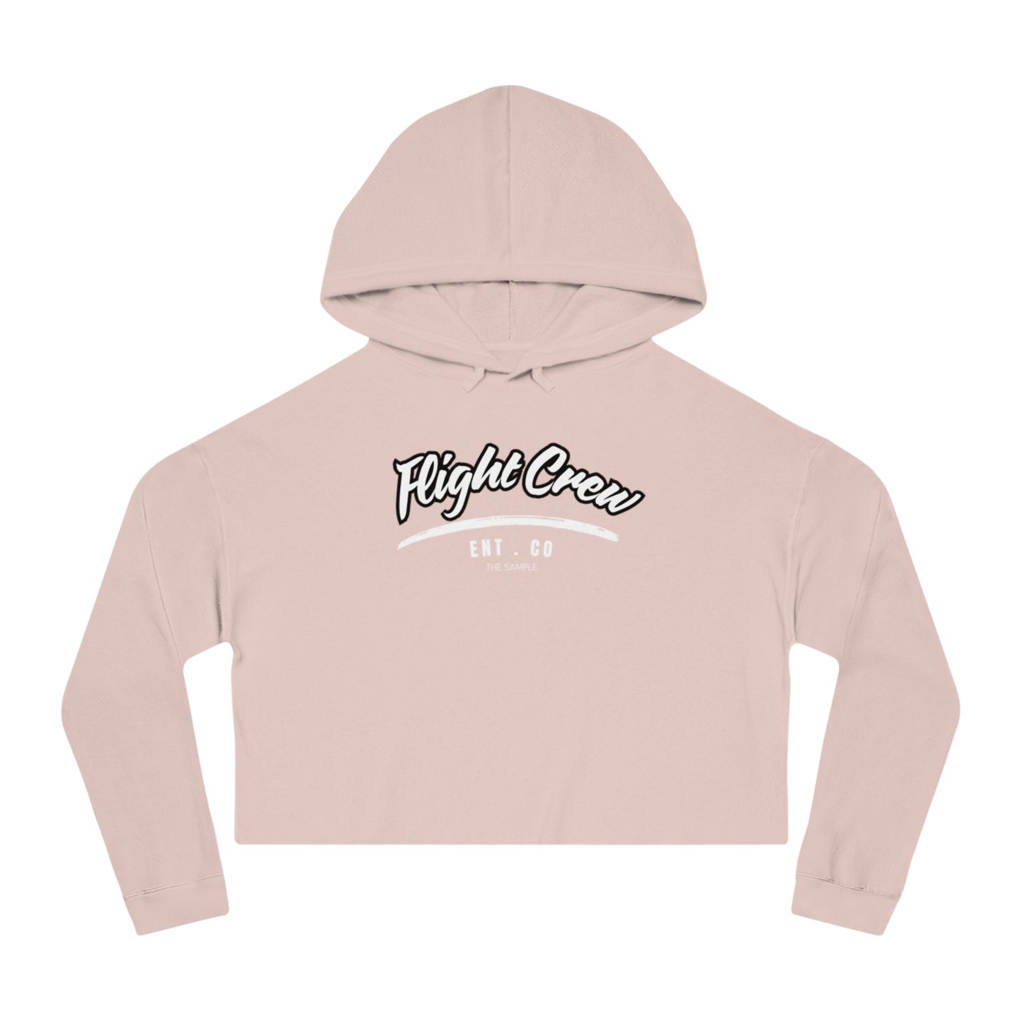 Women’s Cropped Hoodie - "Flight Crew" Design