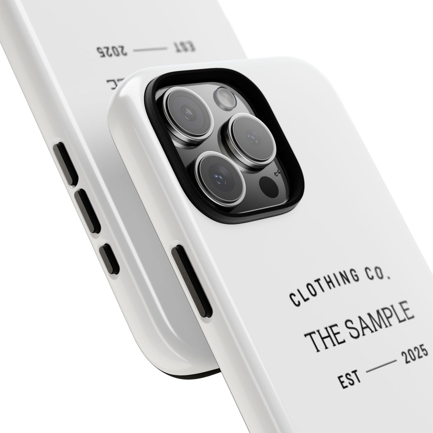 Durable Phone Case - “The Sample Clothing Co.” Design
