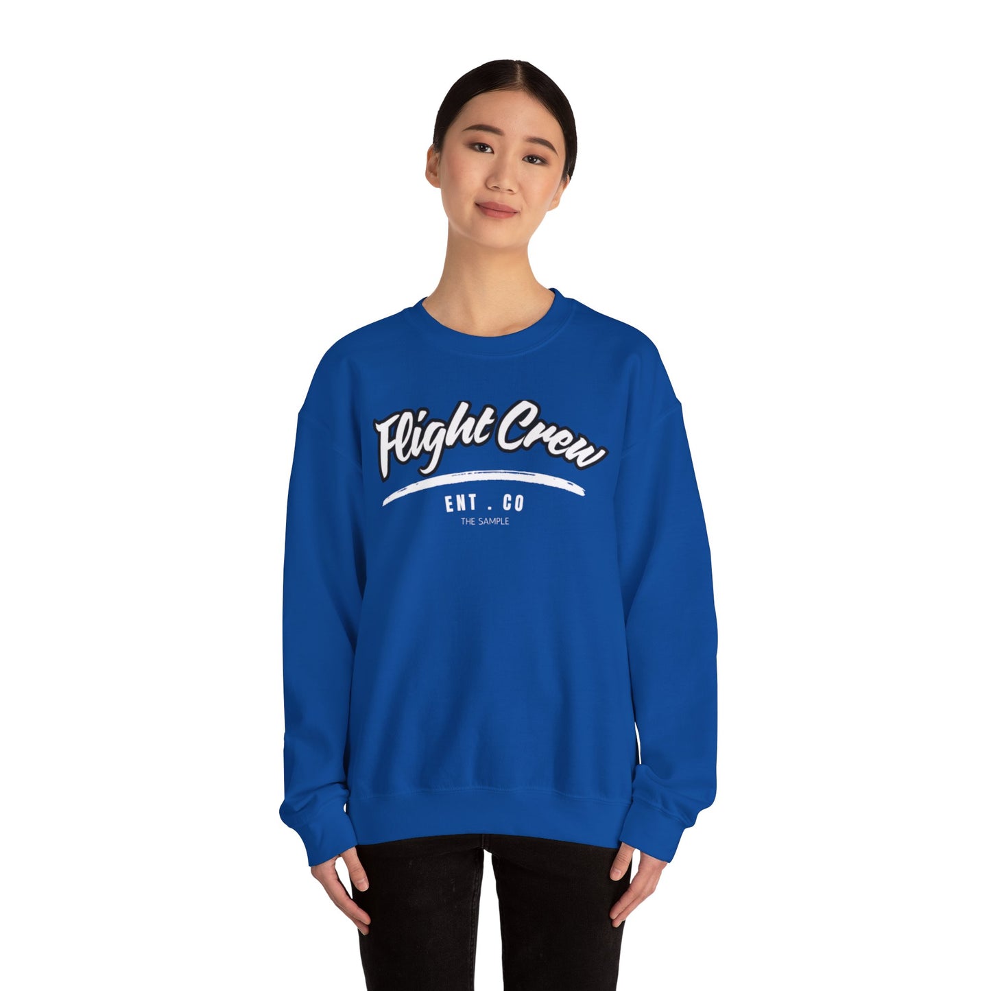 Unisex Heavy Blend™ Crewneck Sweatshirt - "Flight Crew" Design