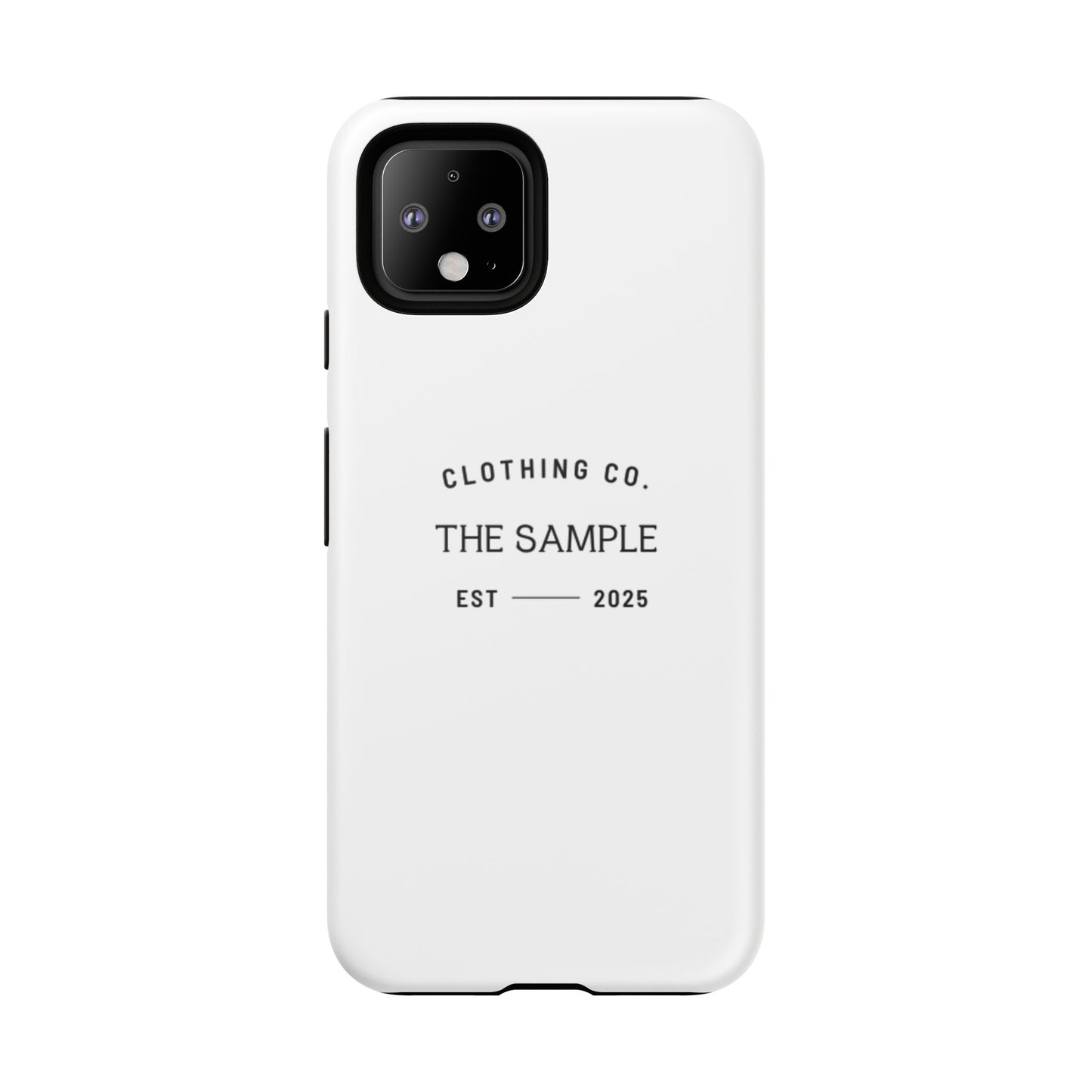 Durable Phone Case - “The Sample Clothing Co.” Design