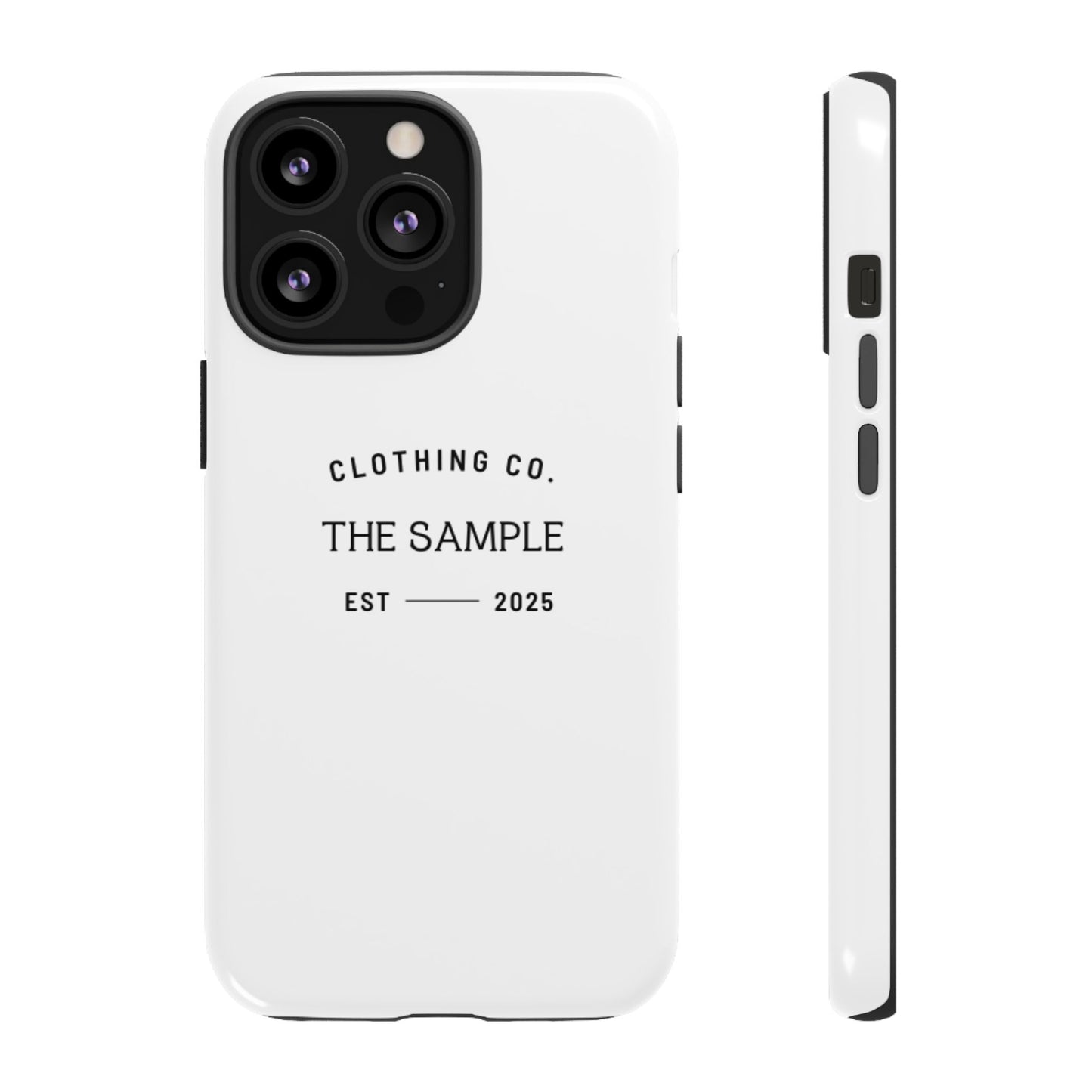 Durable Phone Case - “The Sample Clothing Co.” Design