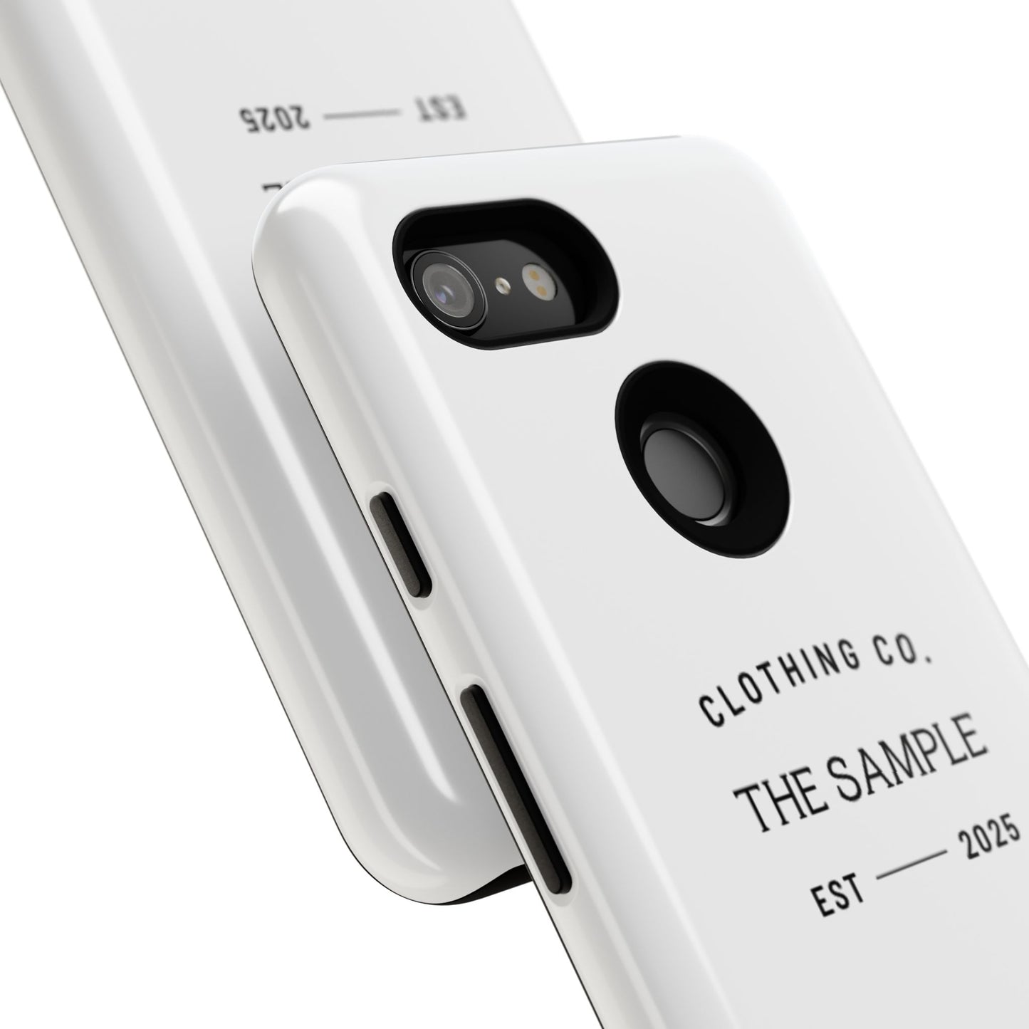 Durable Phone Case - “The Sample Clothing Co.” Design