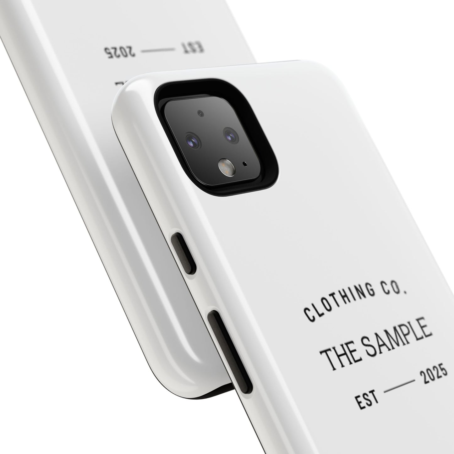 Durable Phone Case - “The Sample Clothing Co.” Design