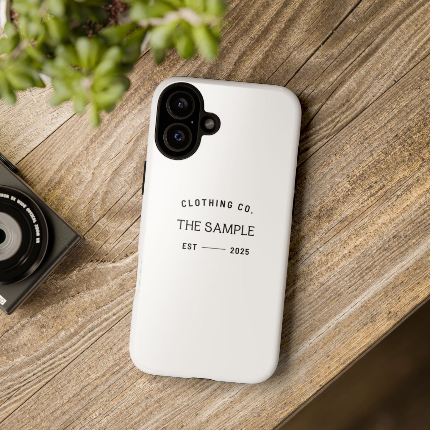Durable Phone Case - “The Sample Clothing Co.” Design