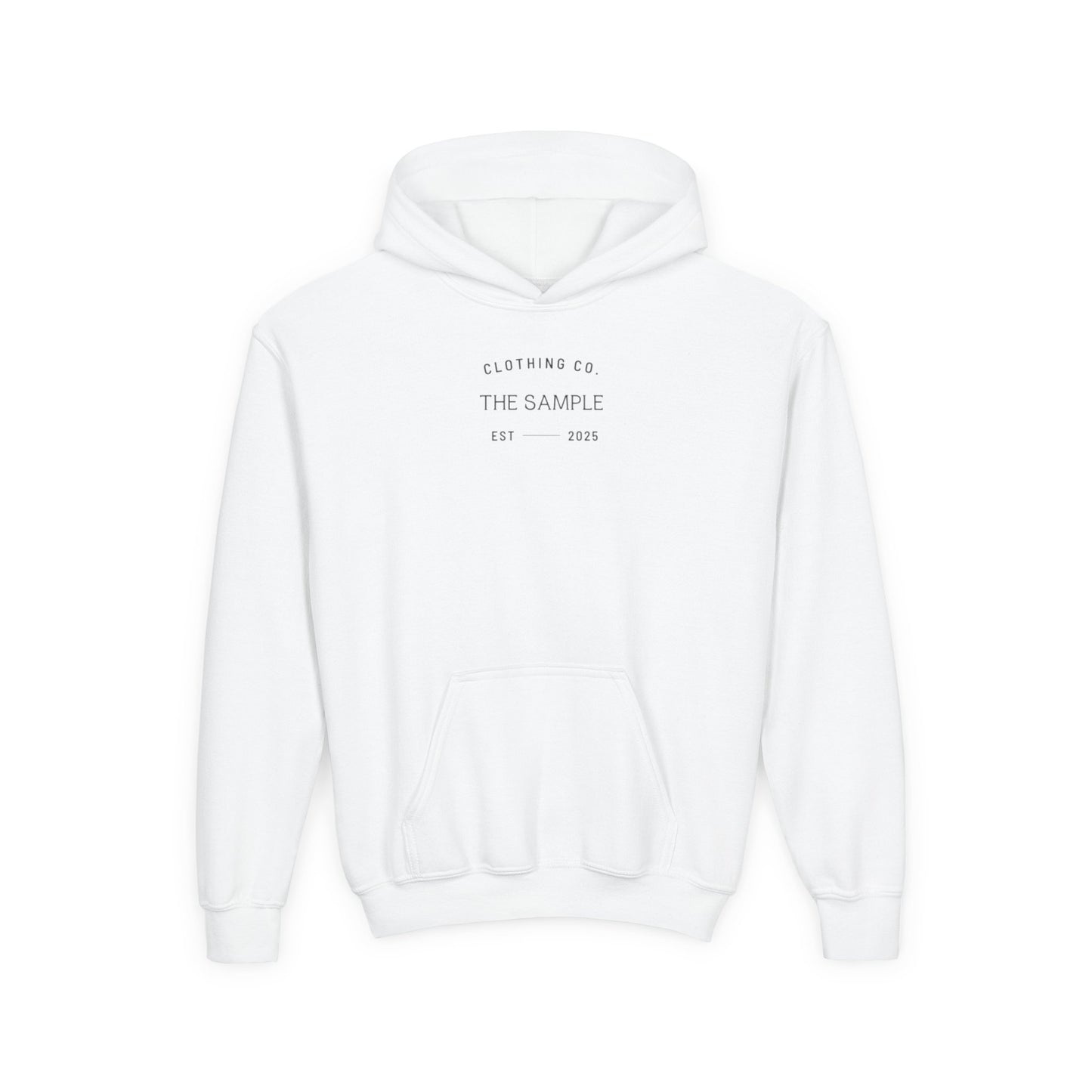 (Youth) Heavy Blend Hooded Sweatshirt - "The Sample Clothing Co. Collective" Design