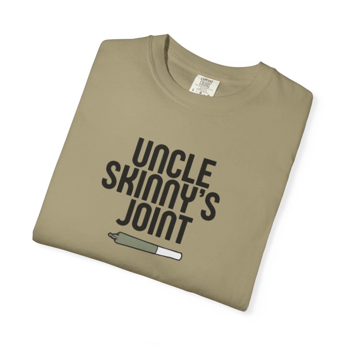 (Unisex) Garment-Dyed T-Shirt - “Uncle Skinny's Joint” Design