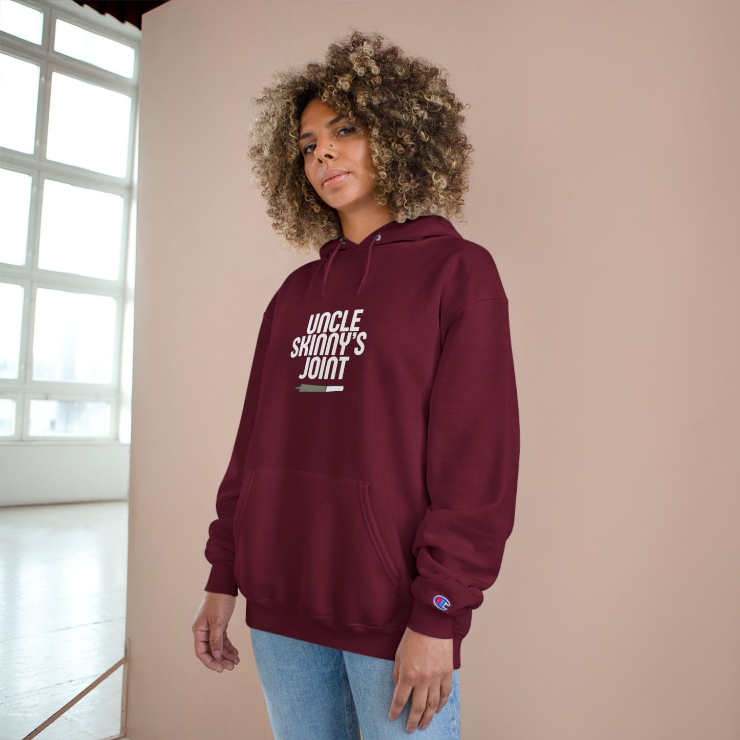 Champion Hoodie - “Uncle Skinny’s Joint” Design
