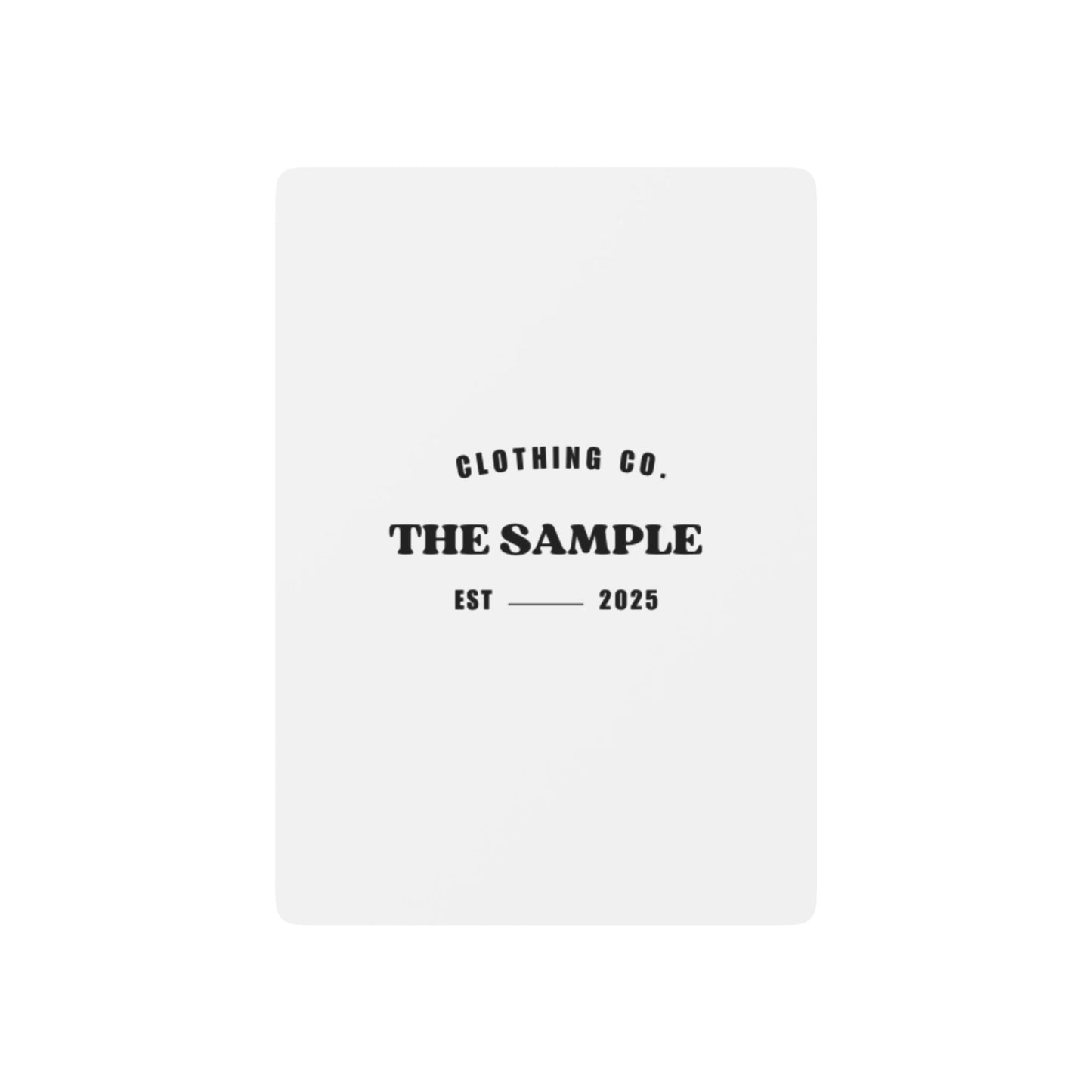Poker Playing Cards - "The Sample Clothing Co." Design