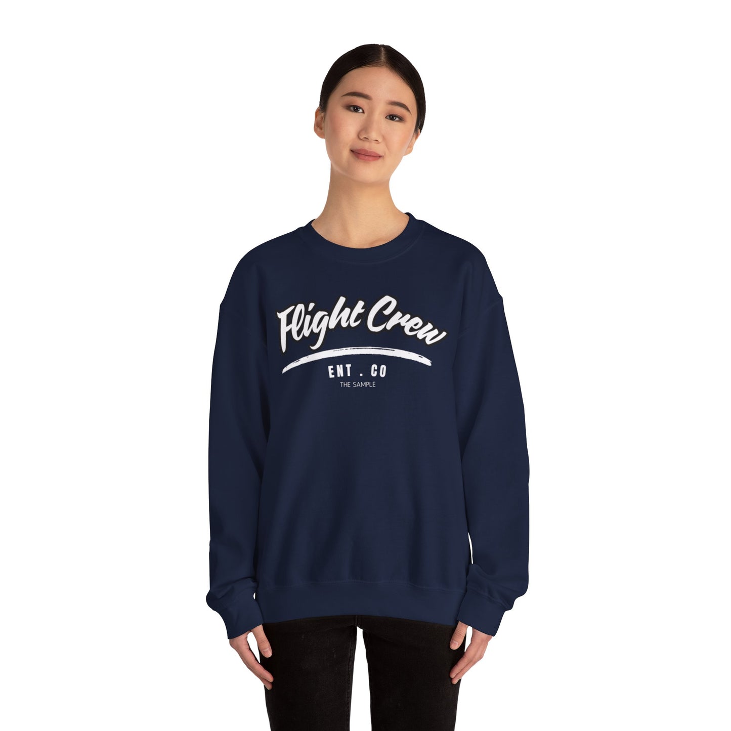 Unisex Heavy Blend™ Crewneck Sweatshirt - "Flight Crew" Design