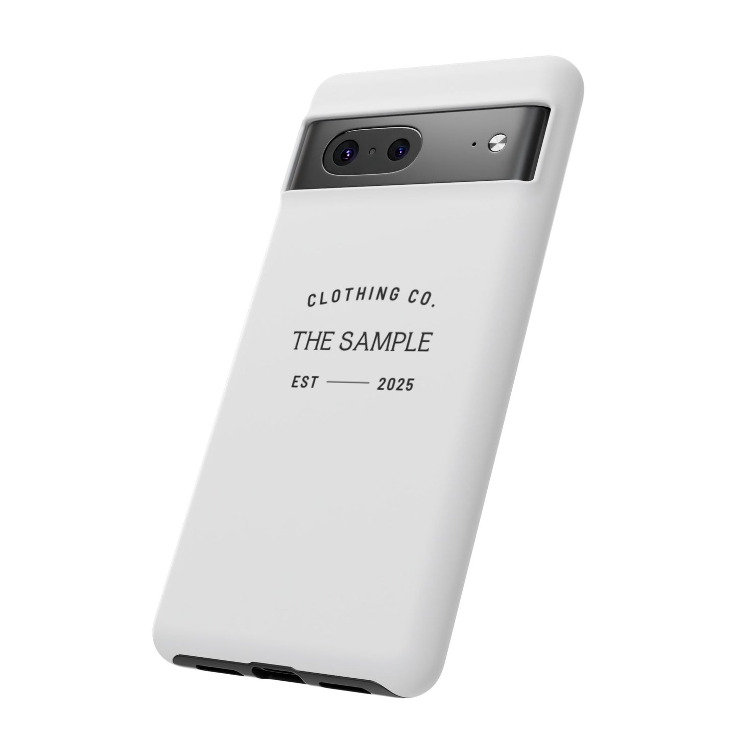 Durable Phone Case - “The Sample Clothing Co.” Design