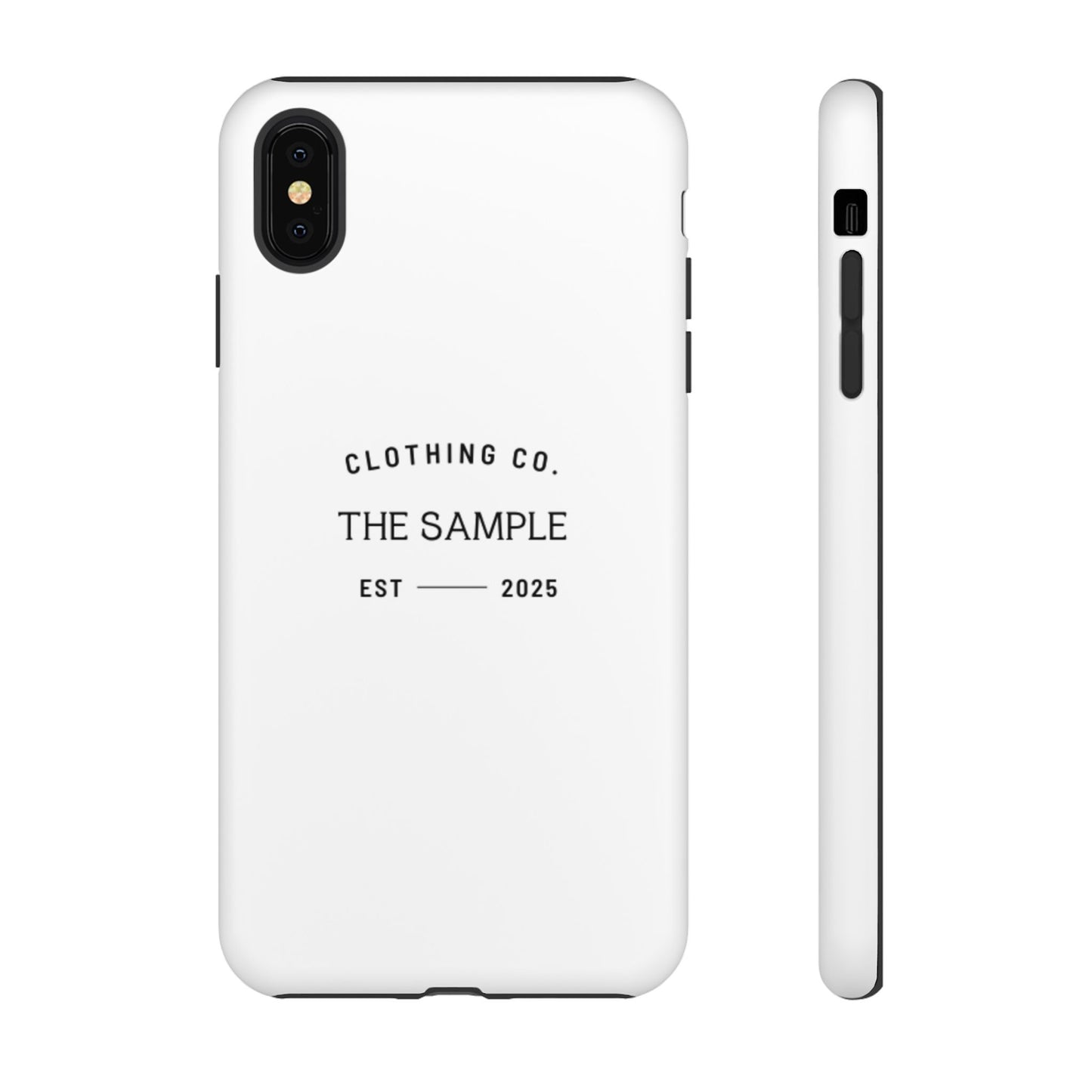 Durable Phone Case - “The Sample Clothing Co.” Design