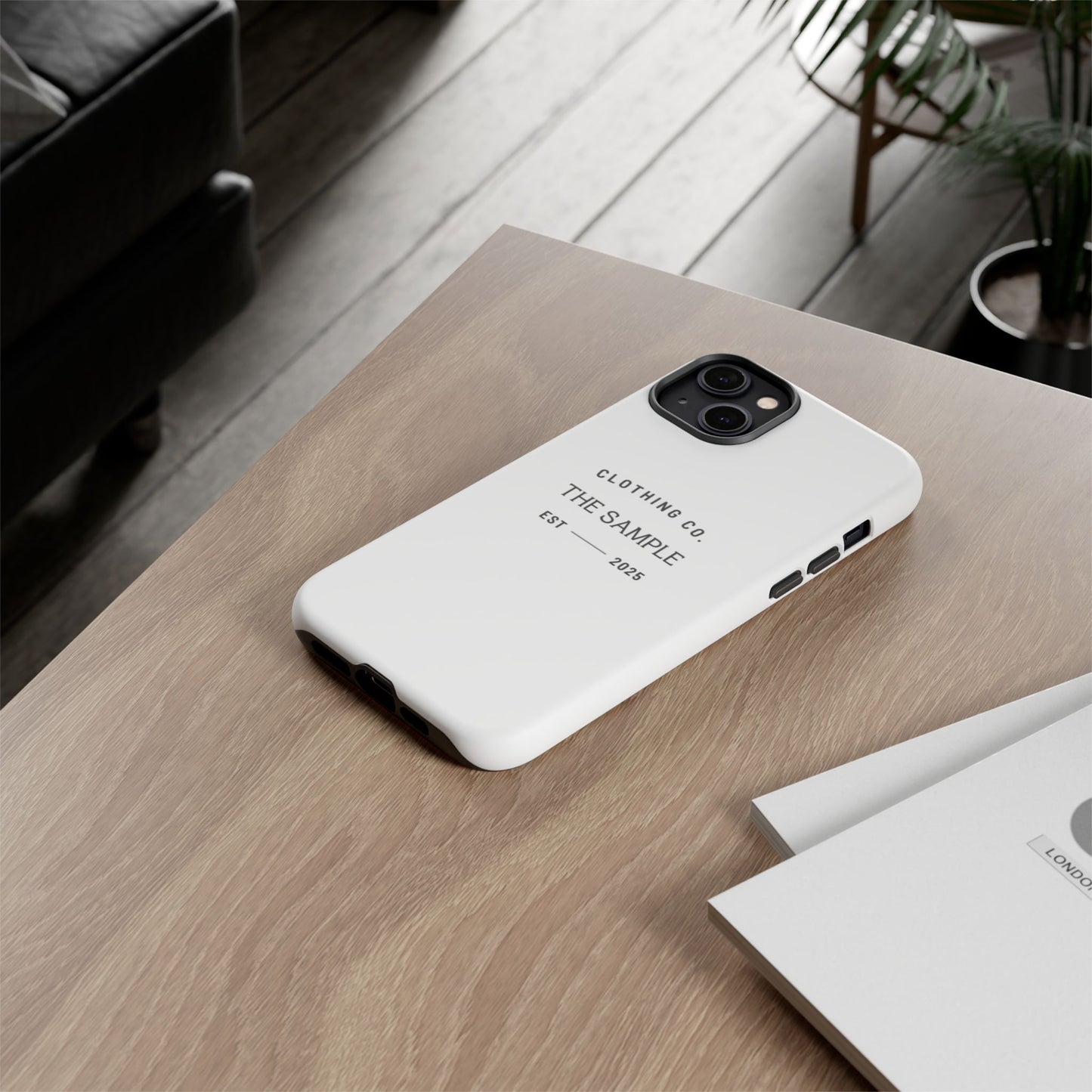 Durable Phone Case - “The Sample Clothing Co.” Design