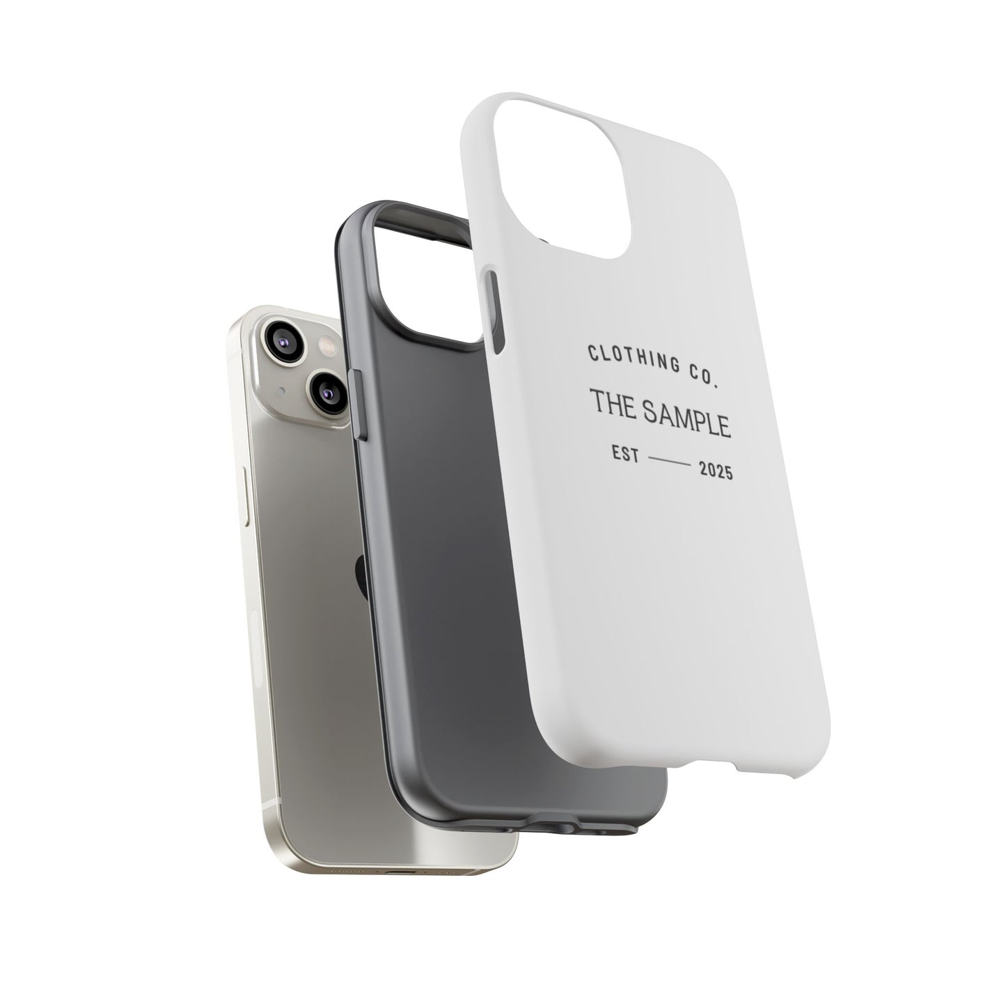 Durable Phone Case - “The Sample Clothing Co.” Design