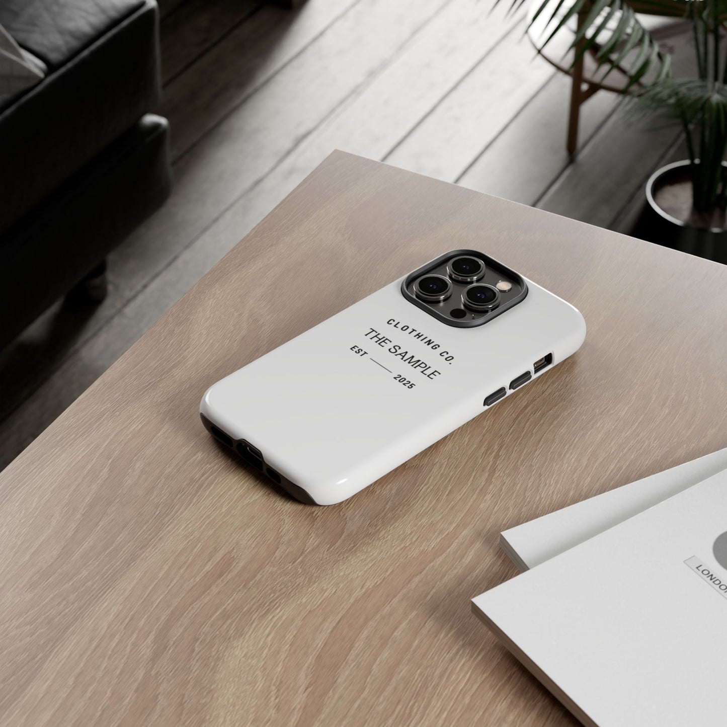 Durable Phone Case - “The Sample Clothing Co.” Design
