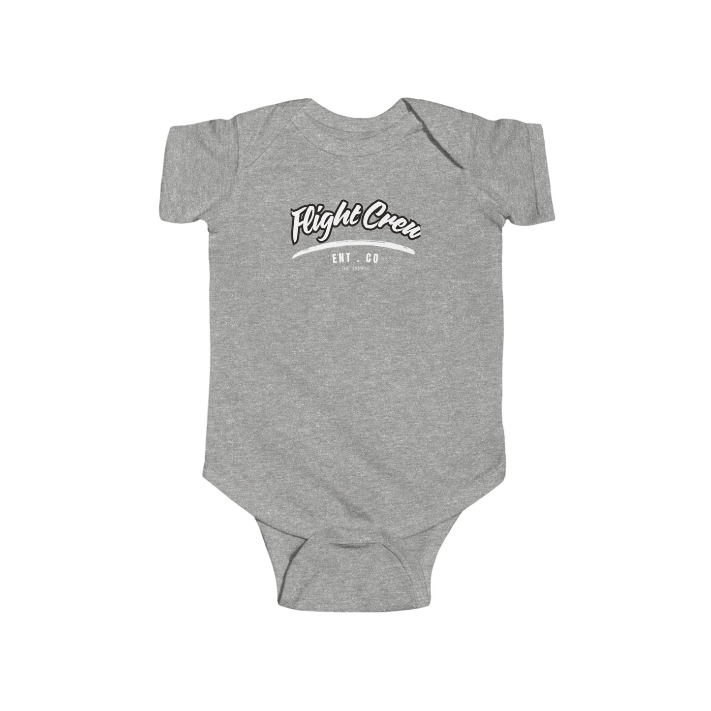 Infant Fine Jersey Bodysuit - "Flight Crew" Design