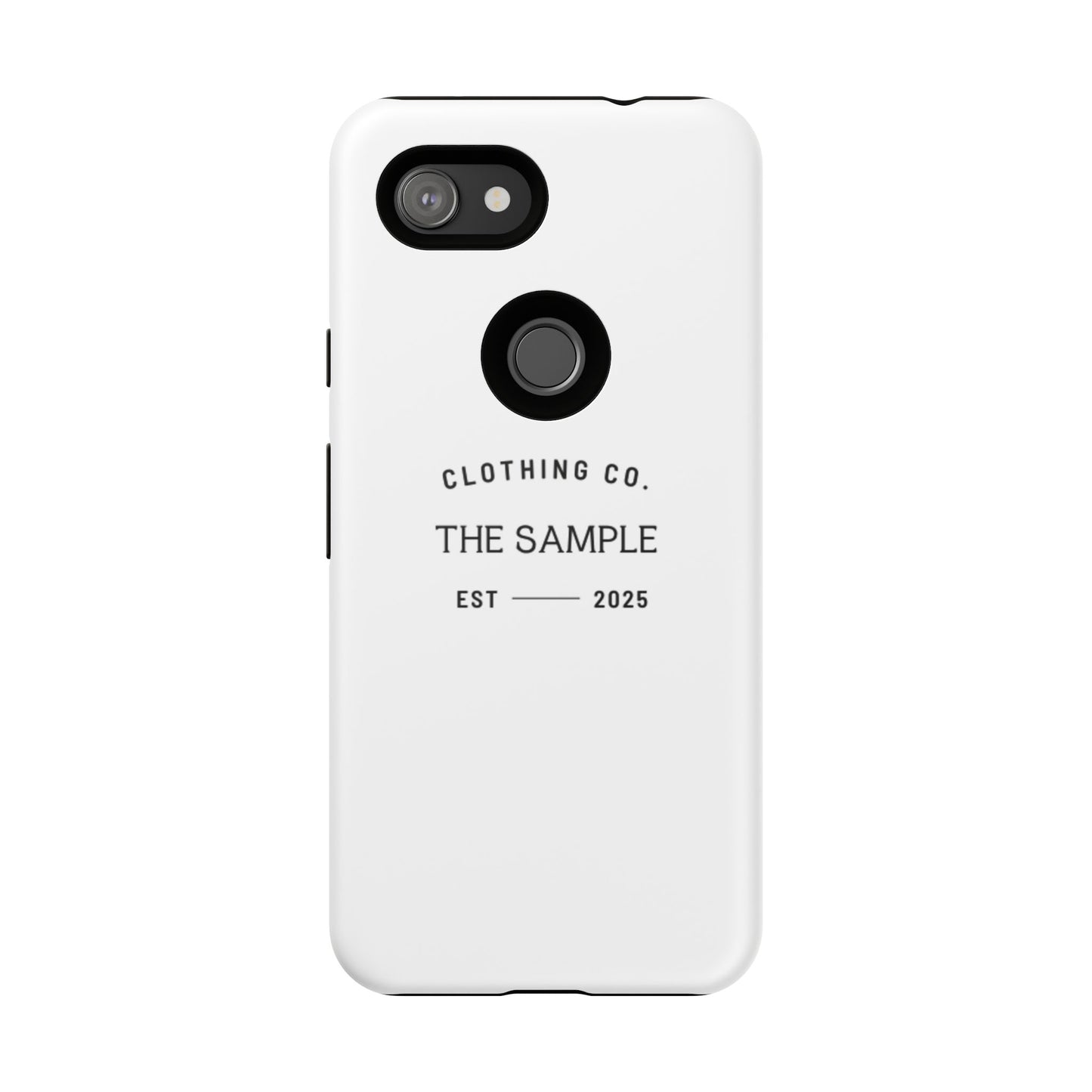 Durable Phone Case - “The Sample Clothing Co.” Design